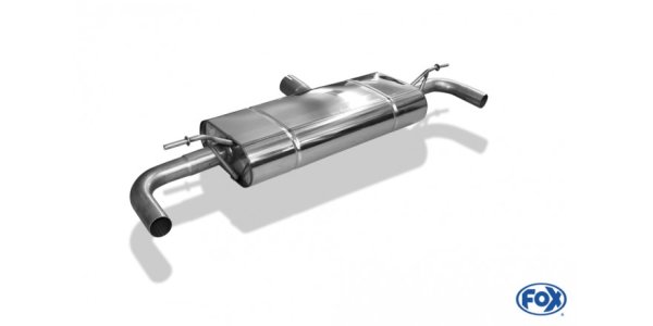 FOX Endschalldämpfer quer Ausgang rechts/links - Ausgang in den originalen Endrohren - Mercedes B-Klasse 246 4matic AMG-Line/Urban