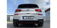 FOX Endrohre passend auf den originalen Endschalldämpfer 1x114 Typ 25 - Hyundai i30N Performance/Fastback