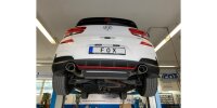 FOX ailpipes fits to original Final Silencer 129x106 Typ 32 - Hyundai i30N Performance/Fastback