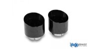 FOX ailpipes fits to original final silencer - 1x114 Typ 25 right/left black - Hyundai i30N Performance/Fastback