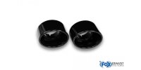 FOX ailpipes fits to original final silencer - 129x106 Typ 32 right/left black enamelled - Hyundai i30N Performance/Fastback