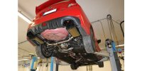 FOX Endschalldämpfer zweiflutig 2x90 Typ 12 schwarz emalliert - Subaru Impreza GJ 4x4 WRX Stufenheck
