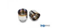 FOX ailpipes fits to original Final Silencer 1x114 Typ 25 with eingefärbten Rand - Hyundai i30N Performance/Fastback