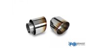 FOX ailpipes fits to original Final Silencer 1x114 Typ 25 with eingefärbten Rand - Hyundai i30N Performance/Fastback