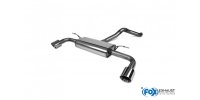 FOX final silencer exit right/left - 1x100 Typ 25 right/left - Ford Focus IV ST-Line (rigid rear axle)