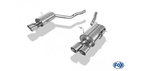 FOX final silencer right/left - 2x93x79 Typ 70 right/left - BMW E31 850i