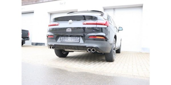 FOX Endschalldämpfer quer Ausgang rechts/links - 2x80 Typ 25 rechts/links - BMW X4 G02 20i