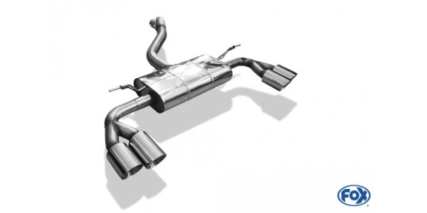 FOX Final Silencer exit 2x90 Typ 25 - Ford Focus IV ST-Line (rigid rear axle)