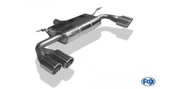 FOX final silencer exit right/left - 2x90 Typ 25 right/left - Ford Focus IV ST-Line (independent suspension)