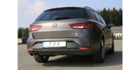 FOX final silencer - 2x90 Typ 16 - Seat Leon 5F ST (independent suspension)