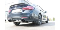 FOX final silencer across exit right/left - 1x100 Typ 25 right/left black enamelled - with exhaust flap in the left tailpipe - BMW F36 440i xDrive Grand Coupe M-Package