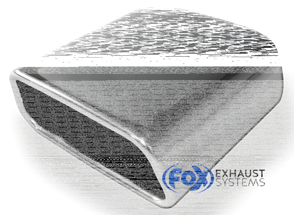 FOX Final Silencer exit 145x65 Typ 59 - Hyundai Kona (4WD Tailpipes under the bumper)