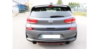 FOX final silencer across exit right/left with exhaust flap - 129x106 Typ 32 right/left black enamelled - Hyundai i30N Performance