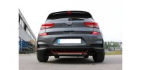 FOX final silencer across exit right/left with exhaust flap - 129x106 Typ 32 right/left black enamelled - Hyundai i30N Performance