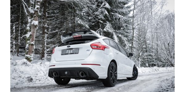 FOX Endschalldämpfer quer mit Abgasklappe 1x114 Typ 25 - Ford Focus III RS