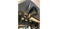 FOX final silencer across exit right/left with exhaust flap - 129x106 Typ 32 right/left black enamelled - Ford Focus III RS