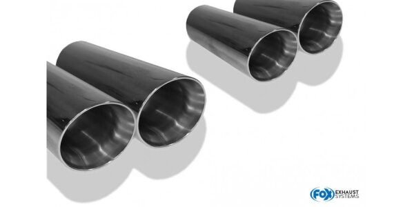 FOX Final Silencer R-Look 2x90 Typ 25 - VW Golf 7 (rigid rear axle)