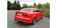 FOX Final Silencer across exit 2x80 Typ 16 - Audi A3 8V Limousine (with S-Line or S3 bumper)