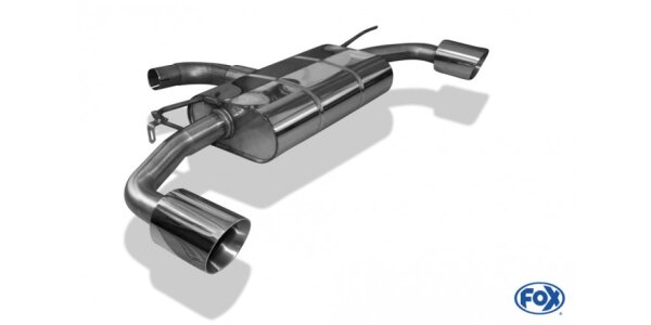 FOX Endschalldämpfer 1x100 Typ 25 - VW Golf 7 GTE