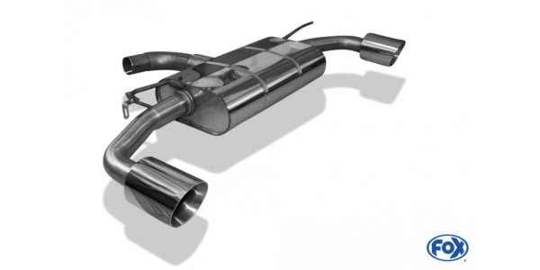 FOX Endschalldämpfer rechts/links - 1x100 Typ 25 rechts/links - VW Golf VII GTE