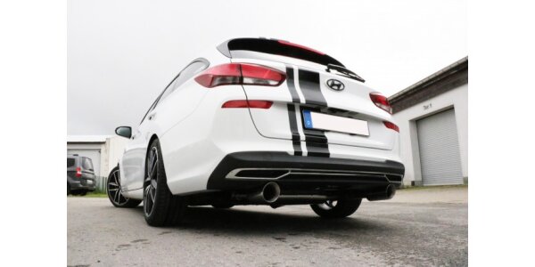 FOX Endschalldämpfer quer 1x90 Typ 25 - Hyundai i30 PDE Kombi