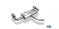 FOX final silencer exit right/left - 1x100 Typ 25 right/left for Rieger bumper - Seat Leon 5F Facelift (rigid rear axle)