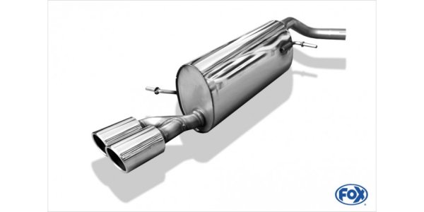 FOX Endschalldämpfer - 2x90 Typ 16 - Audi A1 Kompakt/Sportback