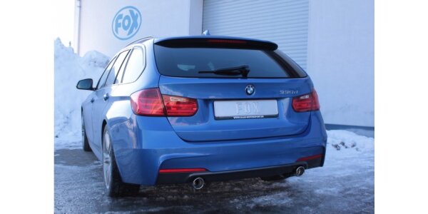 FOX Final Silencer across exit 1x80 Typ 16 - BMW F30/F31 330d