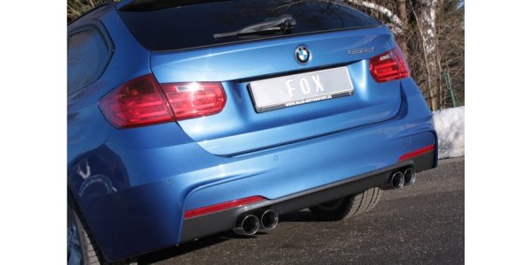 FOX final silencer across exit right/left - 2x76 Typ 25 right/left - BMW F30/F31 330d