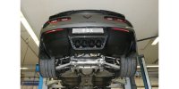 FOX final silencer center exit - 4x100 Typ 25 center black - Chevrolet Corvette C7 / Z06