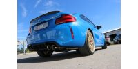 FOX Final Silencer across exit with 2 exhaust flaps 2x90 Typ 25 - BMW F87 M2 Competition/CS