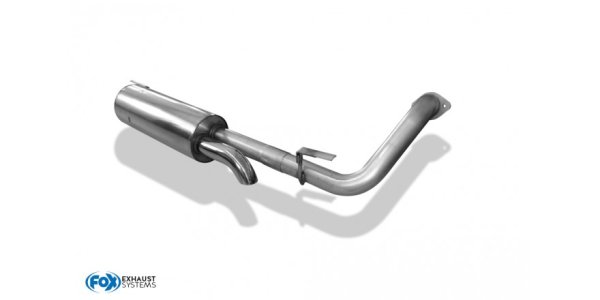 FOX final silencer exit on the side - 1x63 Typ 26 - Mercedes G-Class 463 (w/o running board)