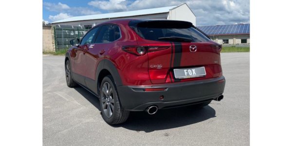 FOX Endschalldämpfer quer rechts/links - 129x106 Typ 32 rechts/links - Mazda CX30 X180 AT (AWD)