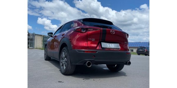 FOX final silencer across right/left - 1x114 Typ 12 right/left - Mazda CX30 X180 AT (AWD)