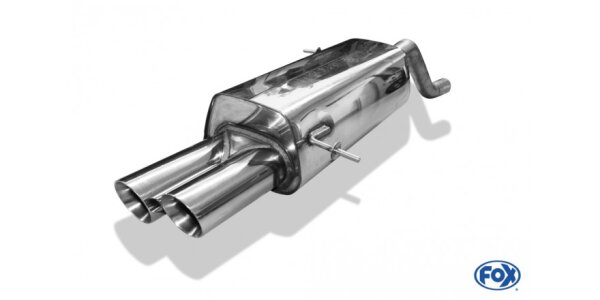 FOX Final Silencer 2x80 Typ 25 - Ford Fiesta VII (Sport) Gasoline