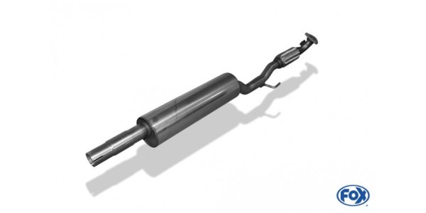 FOX front silencer - Skoda Fabia 5J/NJ 1,2L 12V