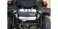 FOX Endschalldämpfer quer 1x100 Typ 25 - Jeep Wrangler IV JL