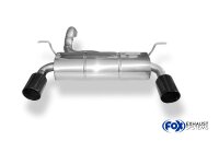 FOX Endschalldämpfer quer 1x100 Typ 25 schwarz emalliert - Jeep Wrangler IV JL