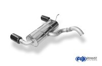 FOX Endschalldämpfer quer 1x100 Typ 25 schwarz emalliert - Jeep Wrangler IV JL