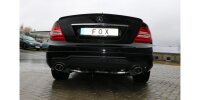 FOX final silencer right/left with Y-connector - 115x85 Typ 32 right/left - Mercedes C-Class 4-Cylinder W204/S204