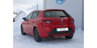 FOX Final Silencer exit 2x80 Typ 16 - Seat Leon 5F (rigid rear axle)