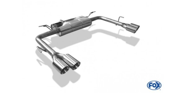 FOX Final Silencer ST-Look exit 2x80 Typ 25 - Ford Focus IV Turnier/Kombi