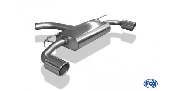 FOX Endschalldämpfer 1x100 Typ 16 - VW Golf 7 Facelift (starre Hinterachse)