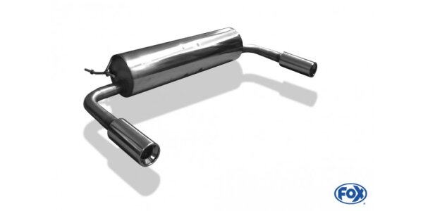 FOX Final Silencer exit 1x90 Typ 13 - Toyota RAV 4 II 5-Door