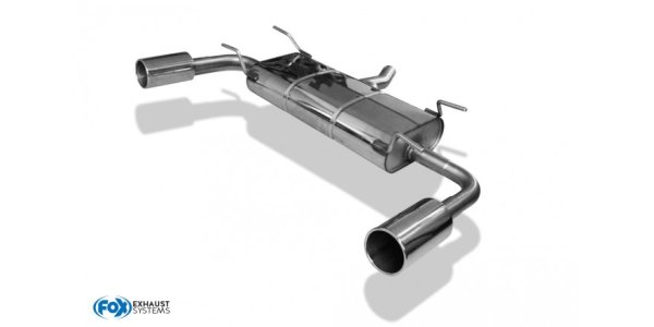 FOX Endschalldämpfer quer Ausgang rechts/links - 1x100 Typ 12 rechts/links - Subaru Impreza GP 4x4