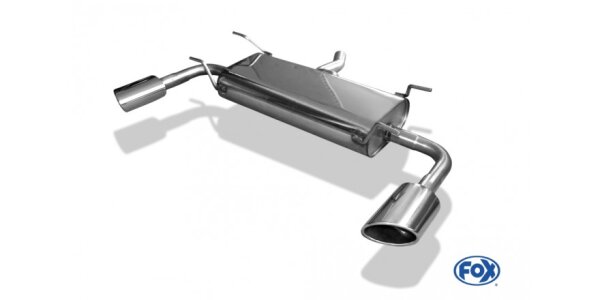 FOX Final Silencer across exit 115x85 Typ 38 - Subaru Impreza GP 4x4