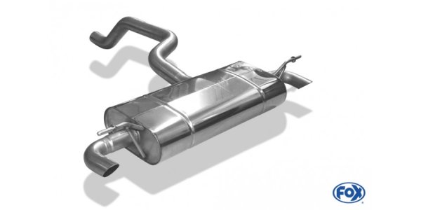 FOX final silencer across exit right/left - Mercedes A-Class 177 (rigid rear axle)