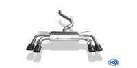 FOX Half system from catalyst 2x106x71 Typ 32 black enamelled - with 2 electronic flaps - Seat Ateca Cupra 4x4 5FP