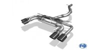 FOX Half system from catalyst 2x106x71 Typ 32 black enamelled - with 2 electronic flaps - Seat Ateca Cupra 4x4 5FP
