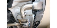 FOX Final Silencer across exit - Exit of the tailpipe in original tailpipes - Mercedes GLC X253
